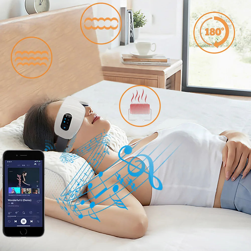 Easy Relax™ Smart Eye Massager – Heat & Air-Pressure Therapy for Tired Eyes