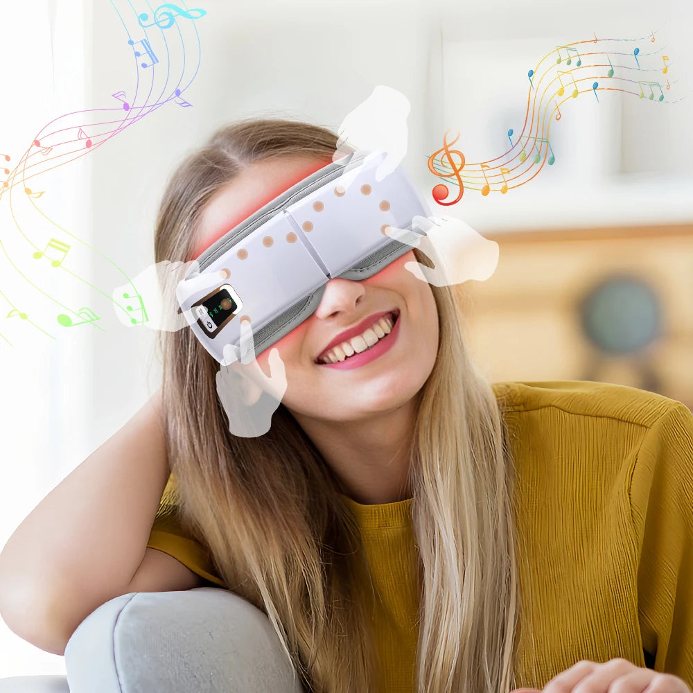 Easy Relax™ Smart Eye Massager – Heat & Air-Pressure Therapy for Tired Eyes
