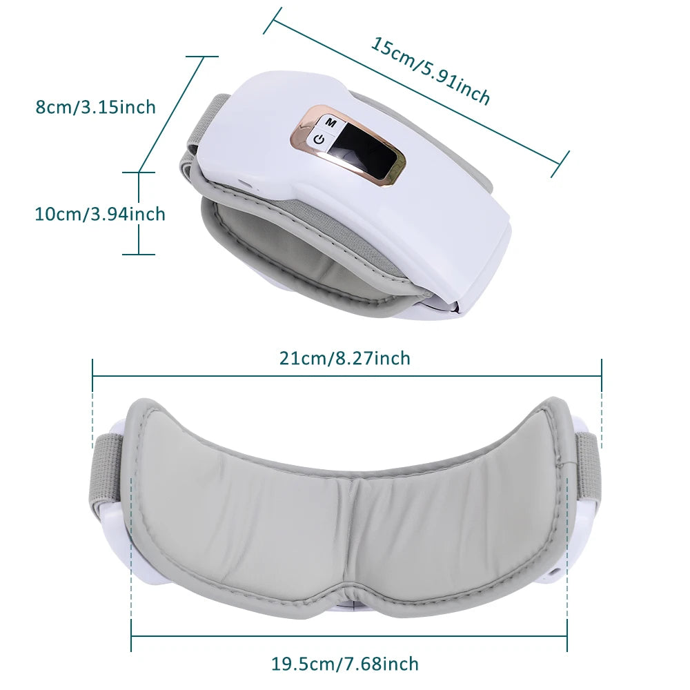 Easy Relax™ Smart Eye Massager – Heat & Air-Pressure Therapy for Tired Eyes