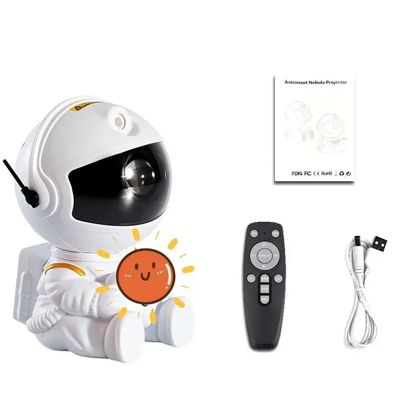 Astronaut Galaxy Projector – LED Starry Night Light with Nebula Effects