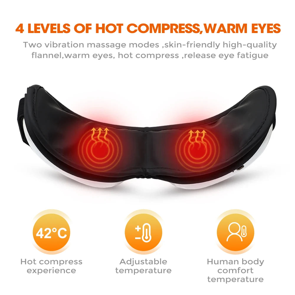 Easy Relax™ Smart Eye Massager – Heat & Air-Pressure Therapy for Tired Eyes