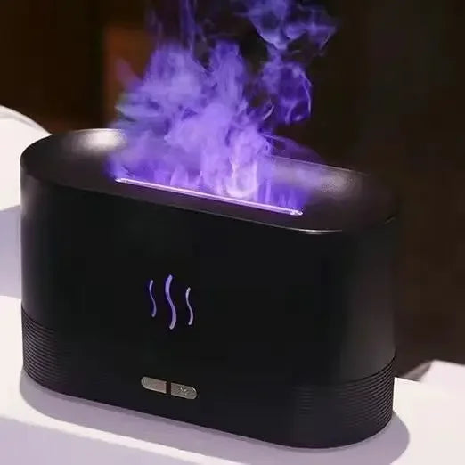 Easy Aura™ LED Flame Aroma Diffuser & Ultrasonic Humidifier – Mood Mist for Home Comfort