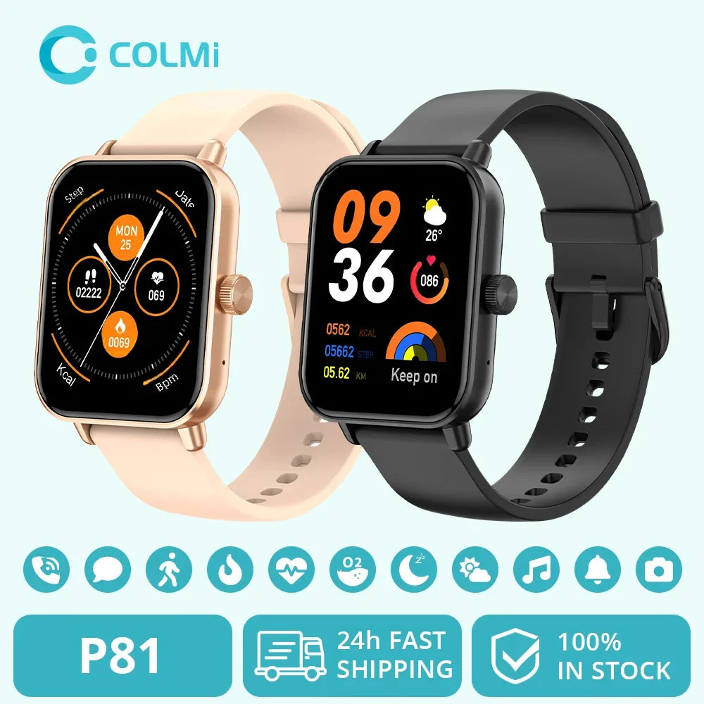 COLMI P81 Smart Watch | Voice Calling & Fitness Tracker | Finds Easy