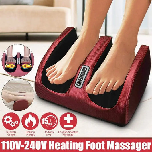 Shiatsu Foot Massager with Heat – Deep Kneading Relaxation Therapy